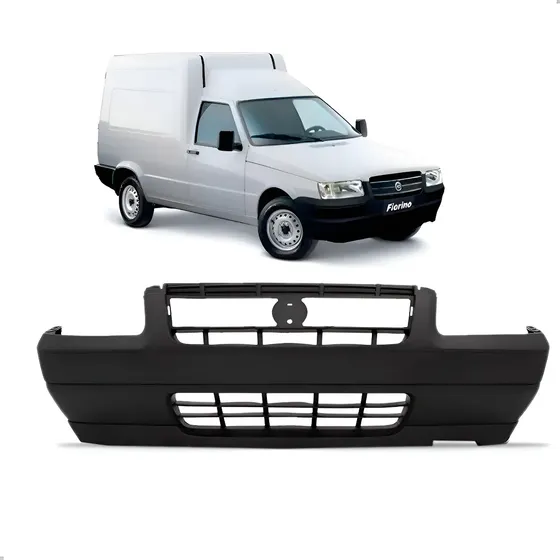 Parachoque Para Fiat Fiorino 2004 A 2005 Preto Dianteiro