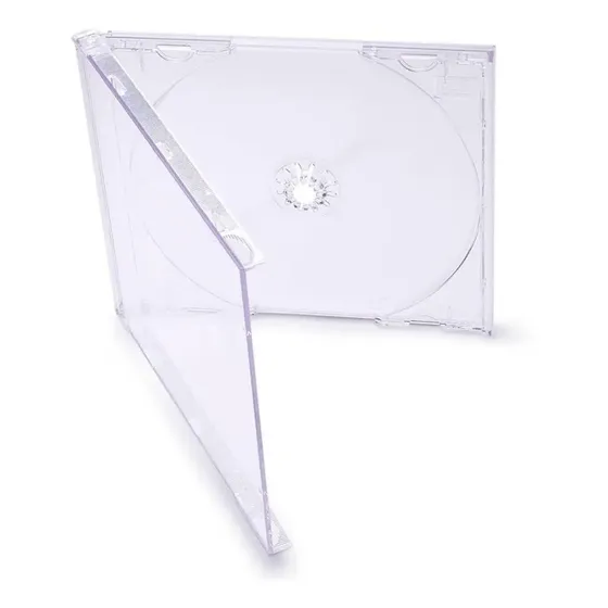 100 Box Cd Videolar Acrílico Grosso Tradicional Transparente