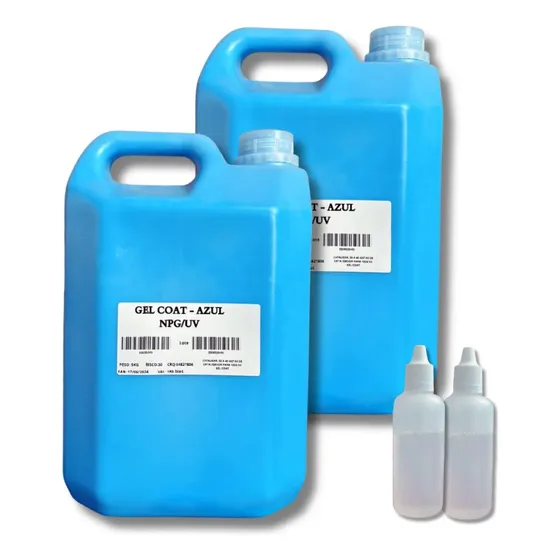 Gelcoat Azul Iso-tinta P/ Piscina De Fibra De Vidro 10,200kg