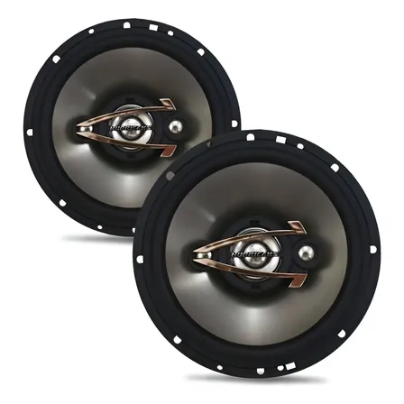 Alto Falante 6 Polegadas Hurricane Qr6 Platino 160w Rms Grafite E Preto