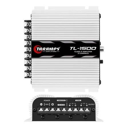 Modulo 1500 3 Canais 390w Rms Amplificador Taramps Branco