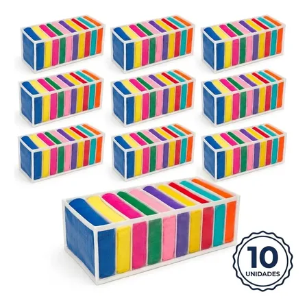 Kit 10 Colmeia Organizadora Gaveta Organizador Camisetas