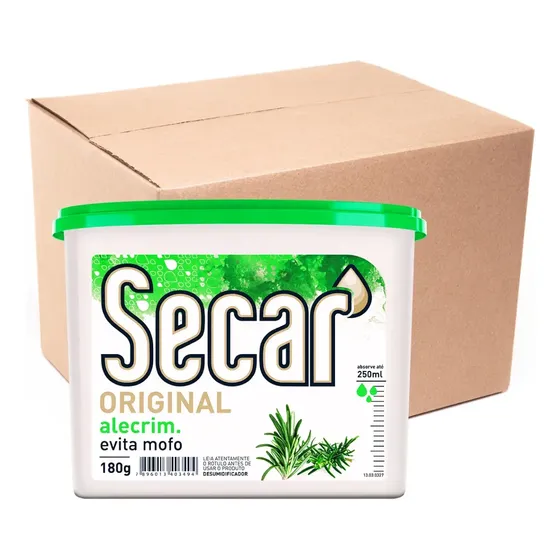 24 Unid Antimofo Secar 180g Alecrim Desumidificador Armario