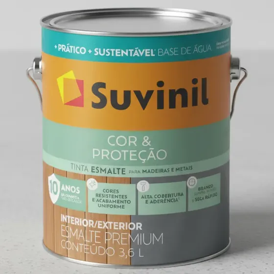 Esmalte Acetinado Base D´água Branco 3,6l Suvinil