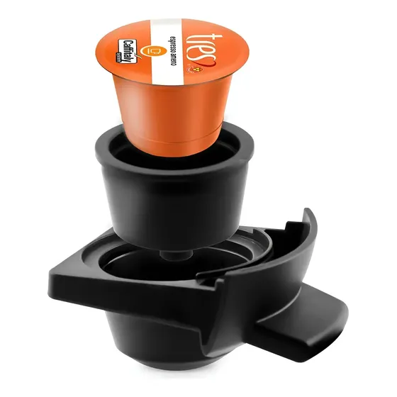 Multicap - Adaptador De Três Corações Para Sua Dolce Gusto Preto
