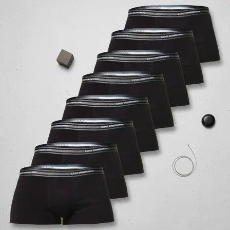 Kit 10 Cuecas Adulto Sunga Masculina Lupo Preto Liso Gg