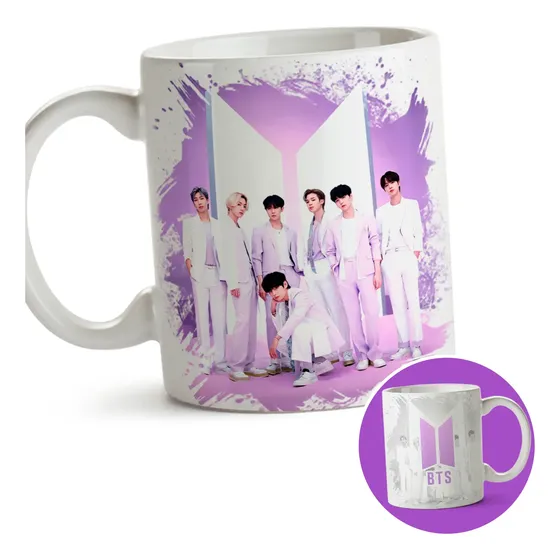 Caneca Personalizada Porcelana Kpop Bts 11