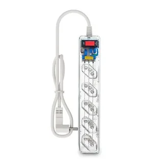 Filtro de Linha DPS Clamper iClamper Energia 5 Tomadas LCF, 1m, Transparente, 023460