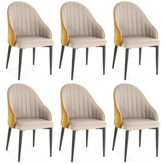 Kit 6 Cadeiras de Jantar Estofada Design La Martina