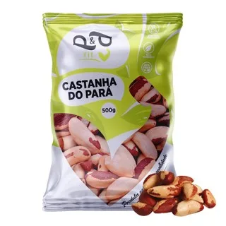 Castanha do Pará/Brasil Inteira 500g - P&P