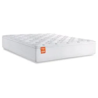 Colchão Casal Molas Ensacadas Real Pillow Top 138x188x27cm Branco Inducol - Suporta até 130kg por Pessoa