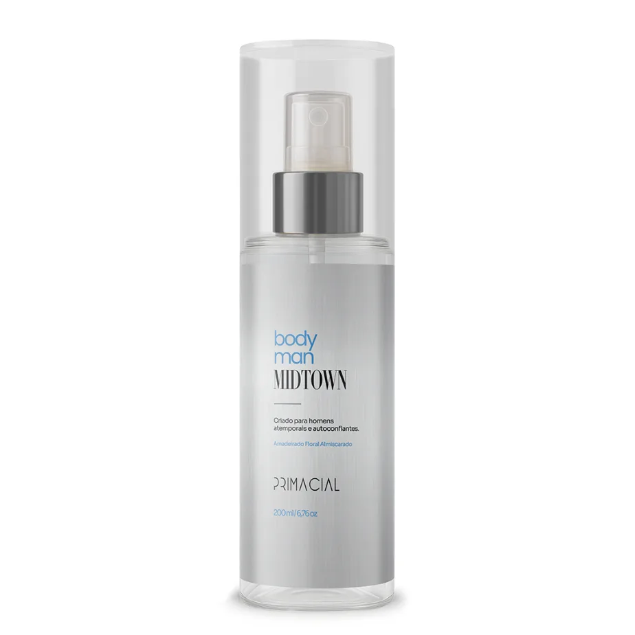 BODY SPLASH MASCULINO MIDTOWN 200ML - PRIMACIAL PERFUME FRESCO AMADEIRADO