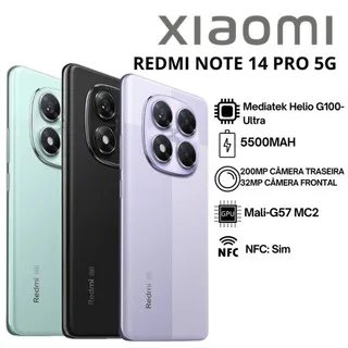 Celular Xiaomi Redmi Note 14 Pro 5G Versão Global Original NFC Envio Imediato!