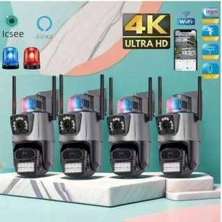 Câmera De Segurança WiFi Yoosee Externa Lente Dupla Com Sirene Full Hd Wifi Visão Noturna App ICSEE