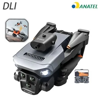 DLI Nova Drone 360° Rolling Dual Camera Motor Sem Escovas Profissional Obstáculos Fluxo Óptico RC