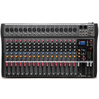 VEDO 16 Canais Mixer de Áudio Digital Console Interface Mixagem DJ Console USB MP3 Entrada de Computador Bivolt