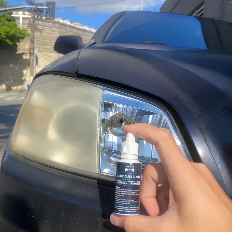 Revitalizador de farol remove amarelado e aspecto fosco