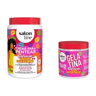 Kit Creme para Pentear e Gelatina #todecacho Cachos Ostentação