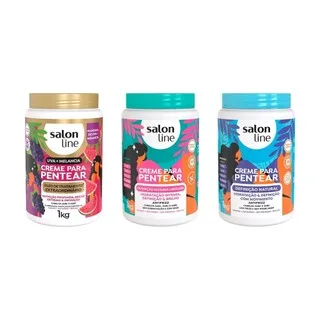 Kit Definição, Hidratação e Nutrição com 3 Cremes para Pentear