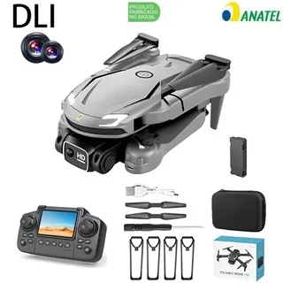 DLI Novo Drone V88/V88 Tela Dual Camera Quadcopter Dobrável FPV HD Mini Drone