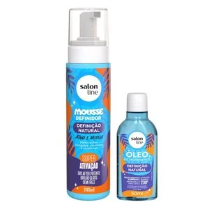 Kit Definição Natural Óleo de Tratamento e Mousse Definidor