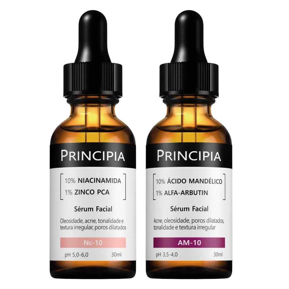 Principia Kit Anti-Manchas c/ Sérum Niacinamida NC-10 + Sérum Mandélico AM-10