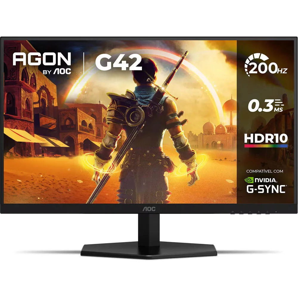 Monitor Gamer 27 Polegadas AGON 27G42HE/57 Full HD 200Hz G-Sync AOC