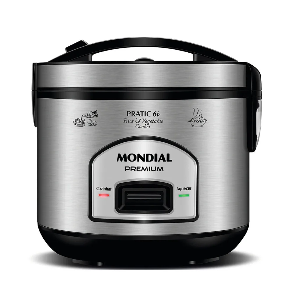 Panela Elétrica de Arroz PE-43 500W com Capacidade de 6 Xícaras Mondial