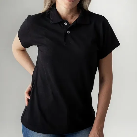 Camisa Pólo Feminina Camiseta Pólo Piquet Uniforme Ou Bordar