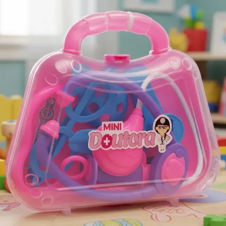 Maleta Maletinha Médica Doutor Brinquedo Criança Infantil 7p