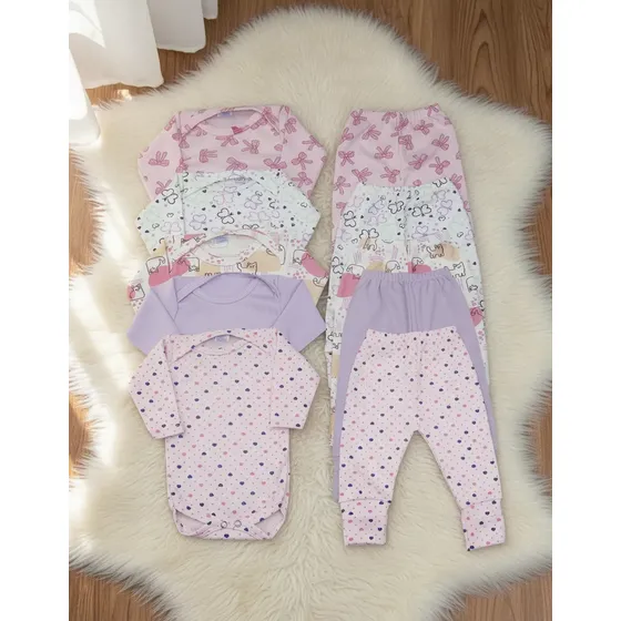 Kit 3 Conjunto Body E Mijão Feminino 6 Peças