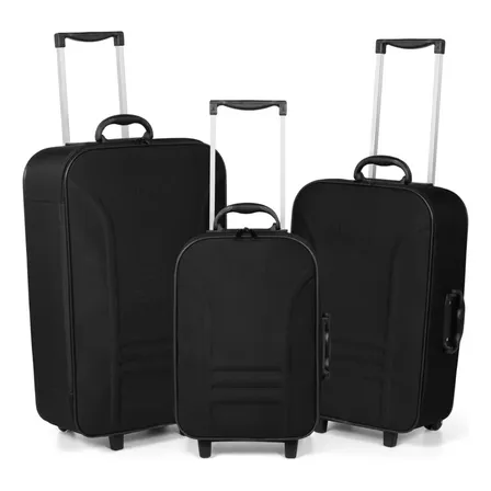 Conjunto Mala Viagem Nacional 3 Peças Pequena Média Grande