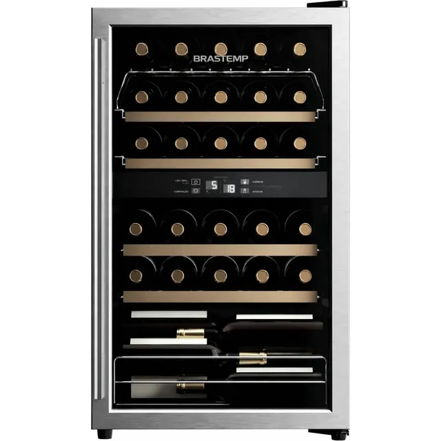 Adega Brastemp Dual Zone 33 Garrafas - Bzb33be