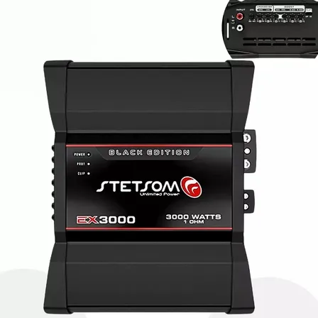 Modulo De Potência Stetsom 1 Canal 3000 Rms Ex-3000 Black