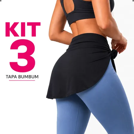 Kit 03 Tapa Bumbum Academia Musculação Fitness Sport Com Cós