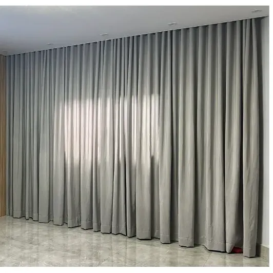 Cortina Gaze Linho E Blackout 7m X Alt. Trilho Suíço Duplo