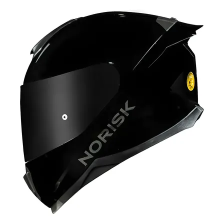 Capacete Norisk Razor Preto + Viseira Fumê + Spoiler