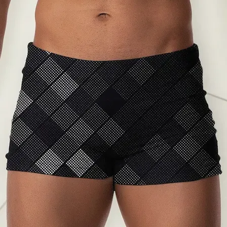 Sunga Masculina Boxer Preta Estampada Original Sport Fitness