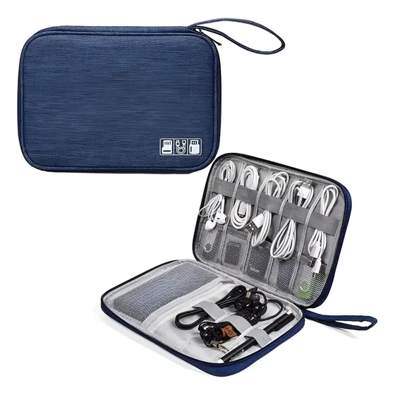 Bolsa Organizadora De Cabo Fio Eletrônico Estojo Case Bag