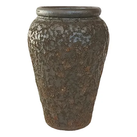 Vaso De Cerâmica Rústico A:72 L:43 Re9165 Várias Cores