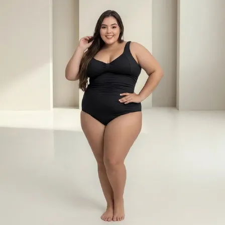 Maio Plus Size Body Modelador Praia Hidroginástica Natação