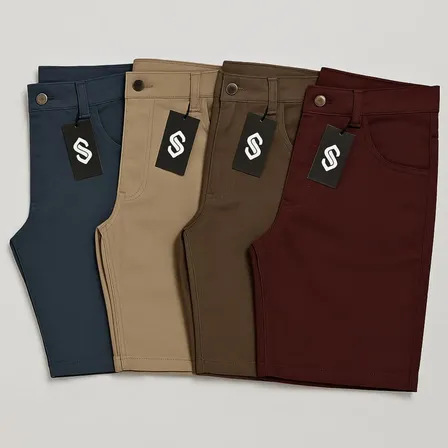 Kit 4 Bermudas Masculina De Sarja Brim 36 Ao 46 - Evolution