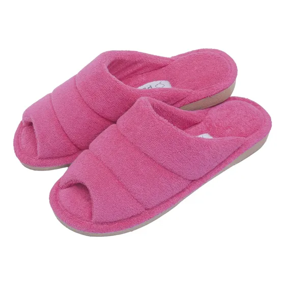 Pantufa Feminina Ortopédica Atoalhada Antiderrapante Puff