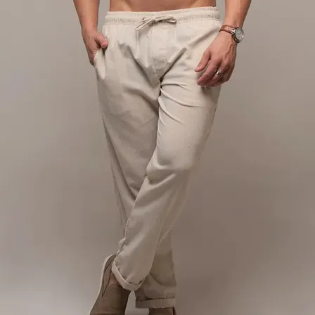 Calça De Linho Crú Masculina Alfaiataria Skatista Pilaco Top