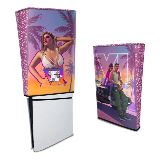 Capa Para Ps5 Slim Digital Anti Poeira Vertical - Vários