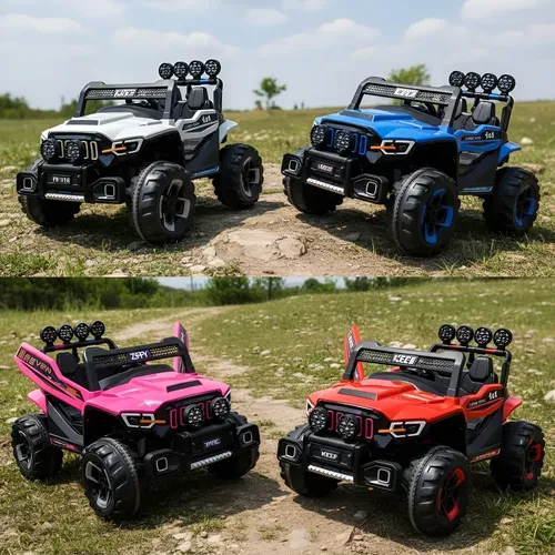 Mini Carro Elétrico Jipe Infantil 12v Bivolt 2 Lugares 4x4