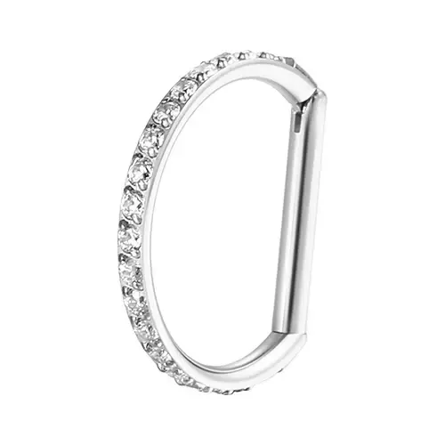 Piercing Nariz Orelha Argola Segmento Articulado Zircônia