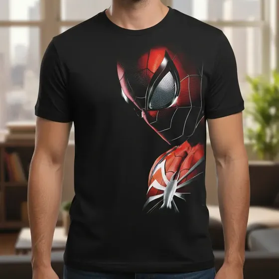 Camiseta/ Camisa Do Homem Aranha ( Grande )