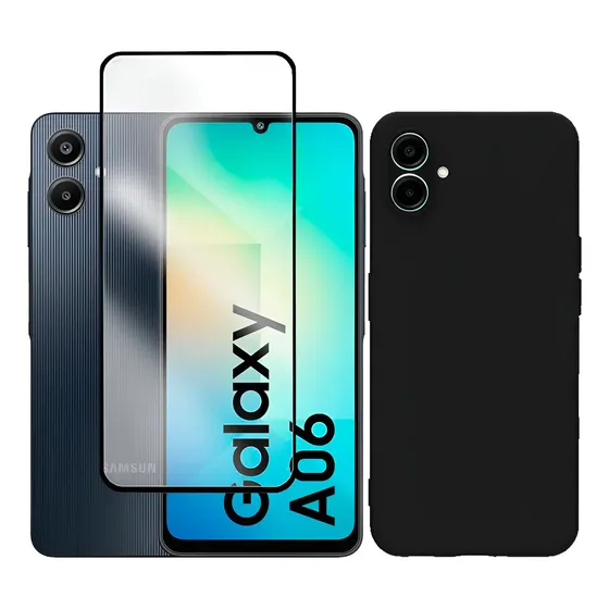 Kit Capa Capinha Case + Película 3d Para Galaxy A06 Sma065