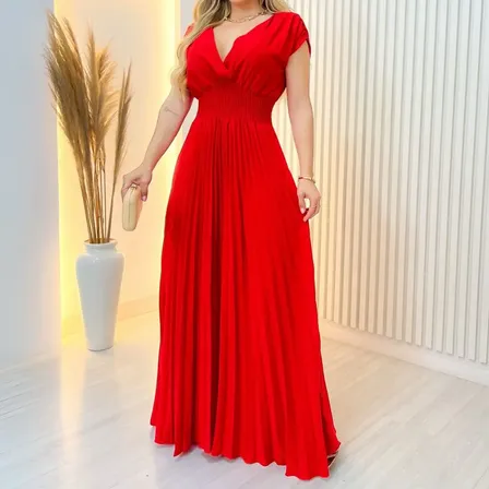 Vestido De Malha Premium Alto Padrão Luxo Tendência Da Moda